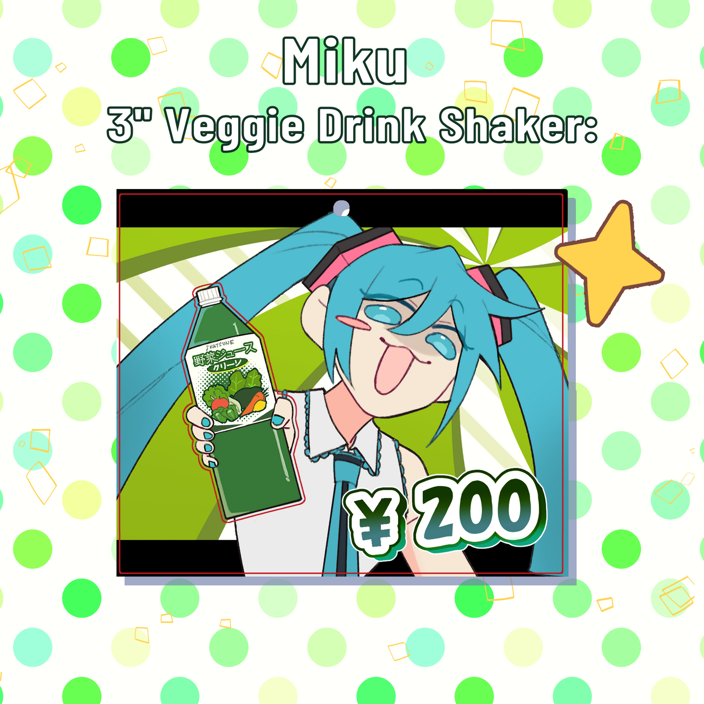 Miku Popipo Shaker Charm