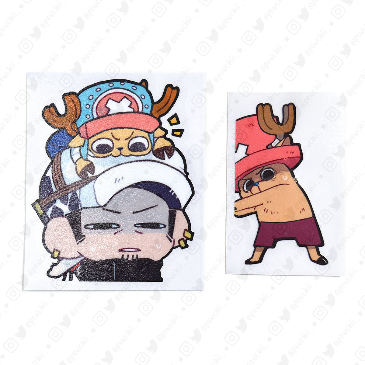 One Piece Peeker Stickers