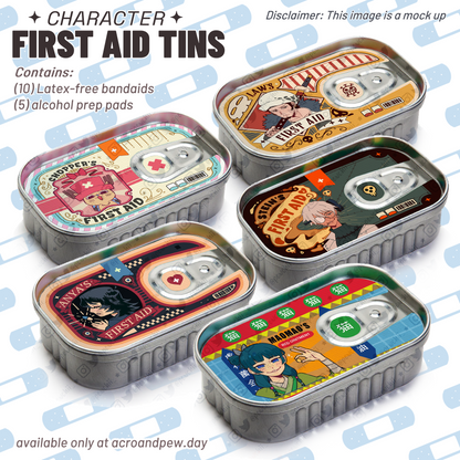 Character First Aid Tins