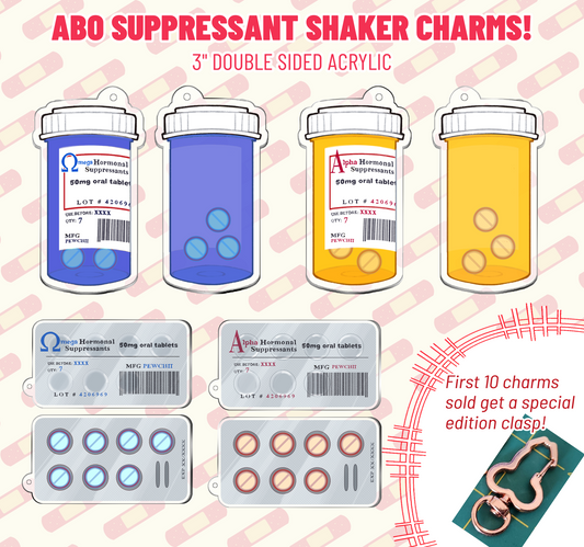 [PREORDER] ABO Suppressant Shaker Charms