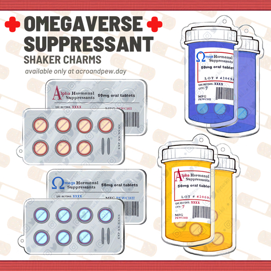 [PREORDER] Omegaverse Suppressant Shaker Charms